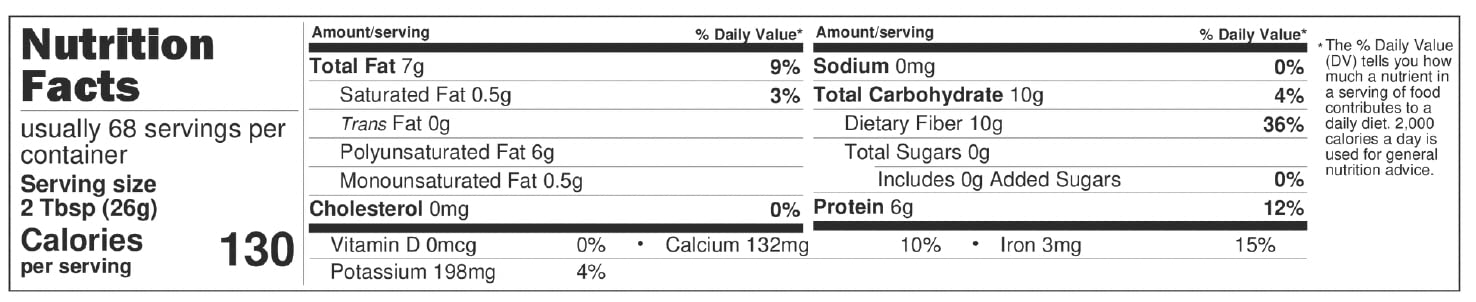 Cereausly chia seeds resealable bag preserves freshness for daily use.
