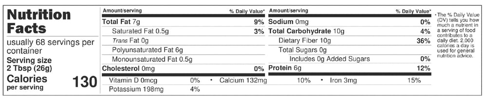 Cereausly chia seeds resealable bag preserves freshness for daily use.
