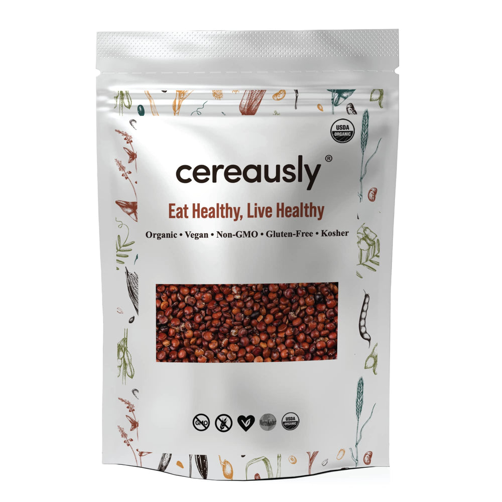 Cereausly Organic Red Quinoa in bulk pack for versatile meals