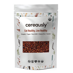 Cereausly Organic Red Quinoa in bulk pack for versatile meals