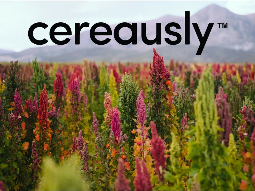Cereausly Quinoa nutrition bundle emphasizing protein and fiber.