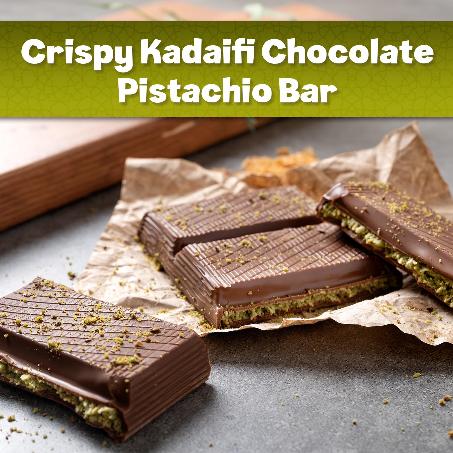 Gift box presentation elevates this chocolate bar as a luxury gift.