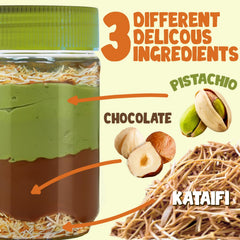 Ceres Gourmet Dubai spreadable chocolate pistachio paste closeup highlights premium ingredients