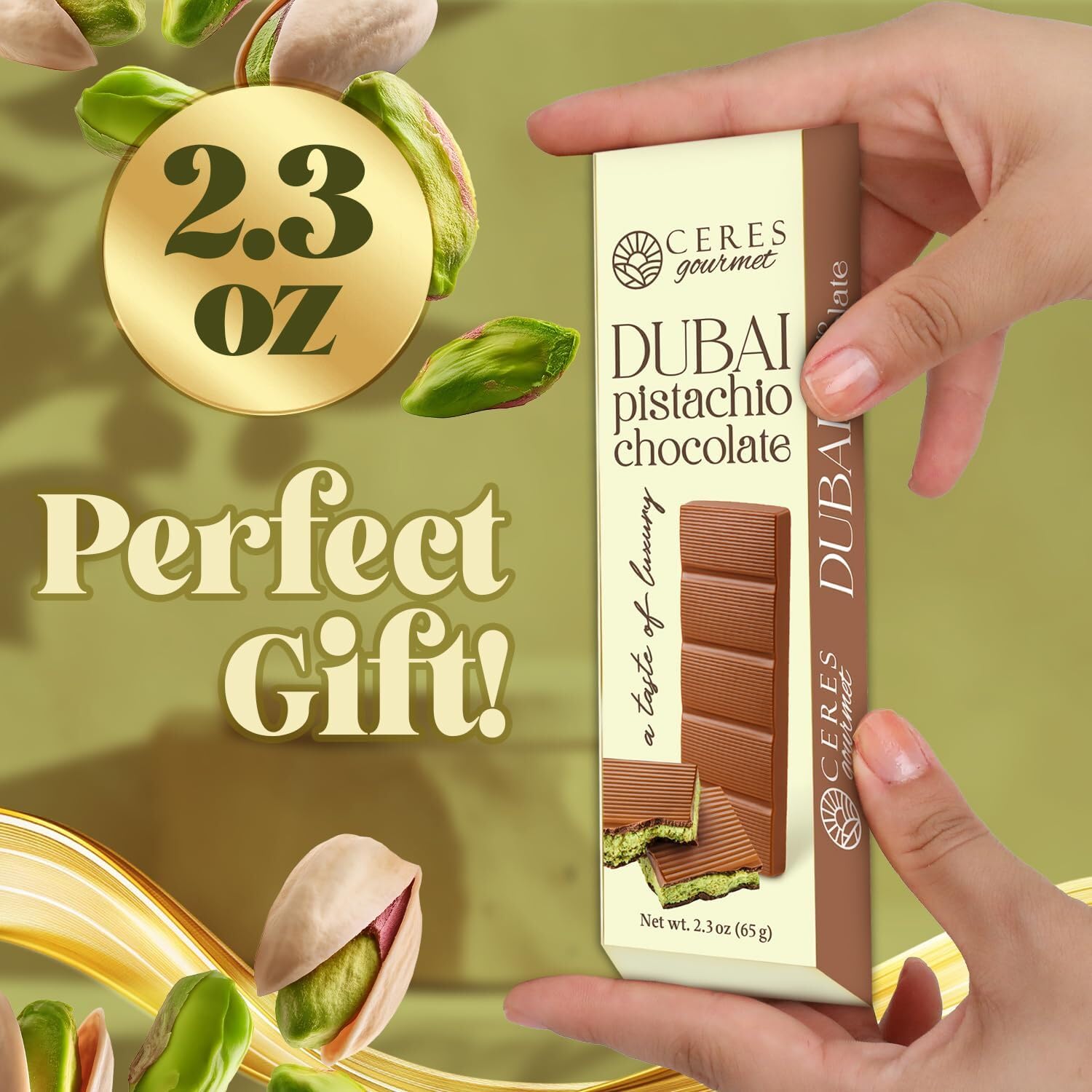 Ceres Gourmet gift-ready dessert bar appeals to dessert lovers seeking a premium, shareable treat.