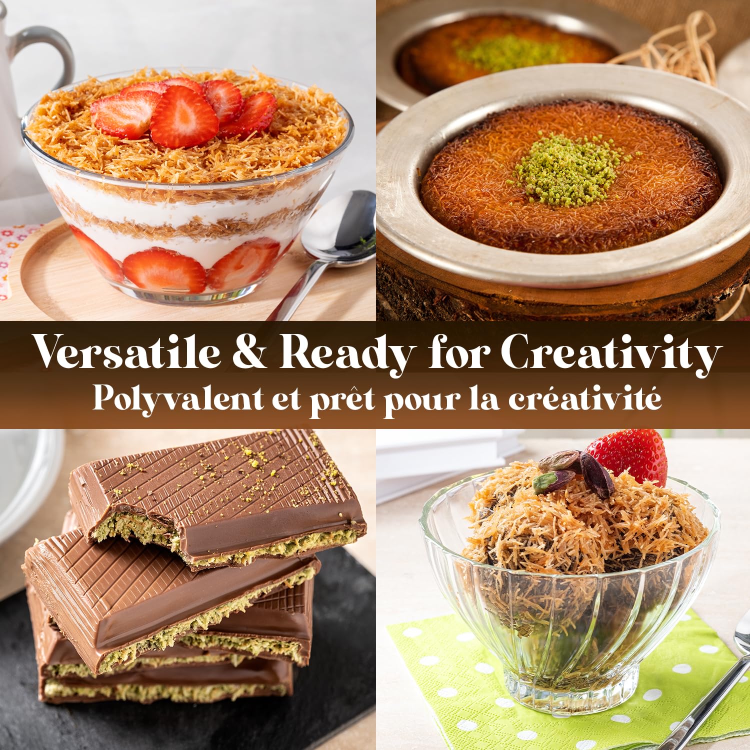 Perfect for home bakers crafting elegant Turkish sweets.