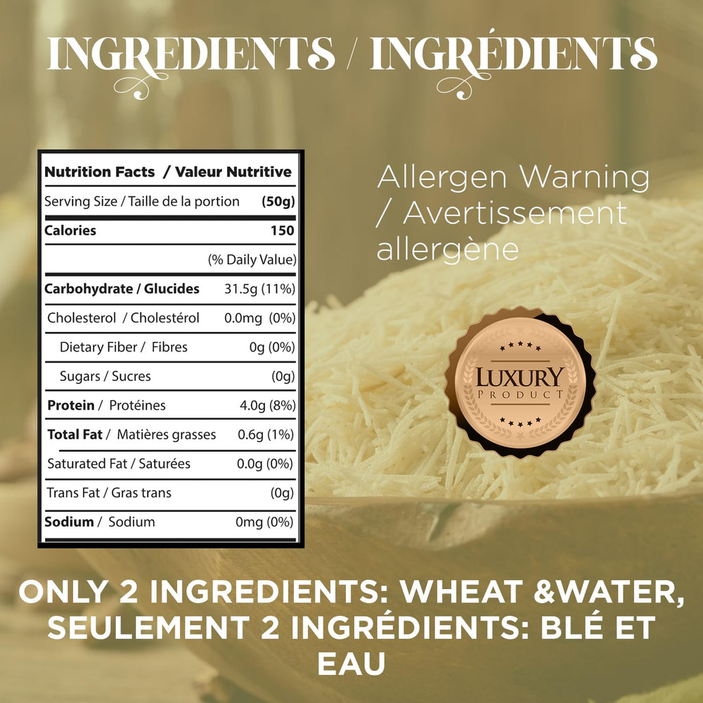 Ceres Gourmet kataifi dough raw threads for crispy, airy pastries.