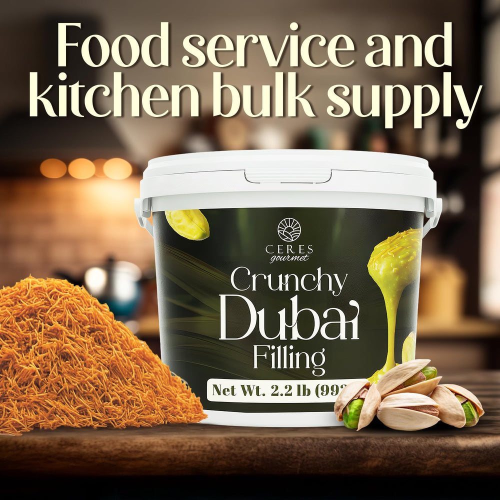 Ceres Gourmet ready-to-use dessert mix on workspace for quick dessert creation.