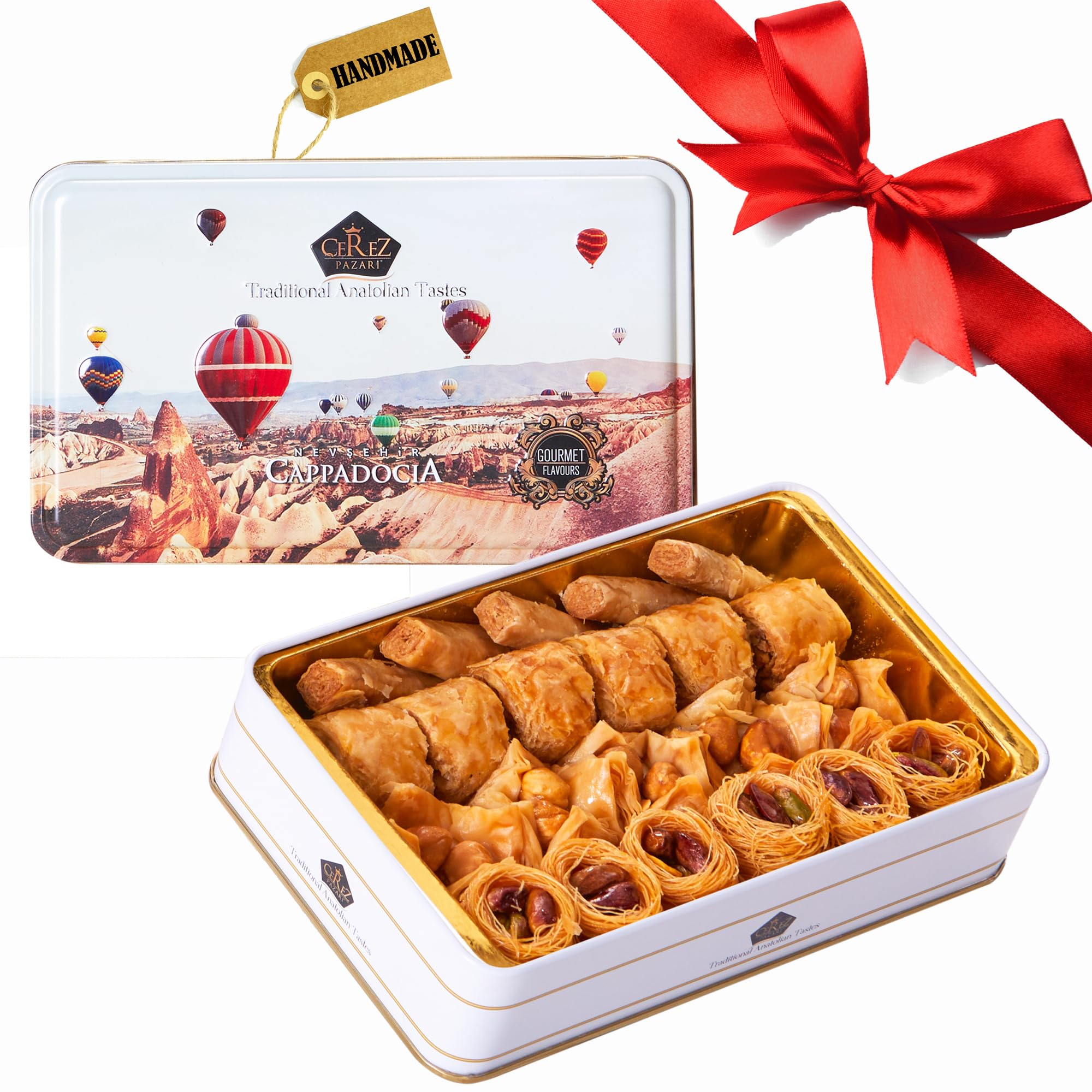 Cerez Pazari baklava pistachio collection, premium nuts for gifting and celebrations