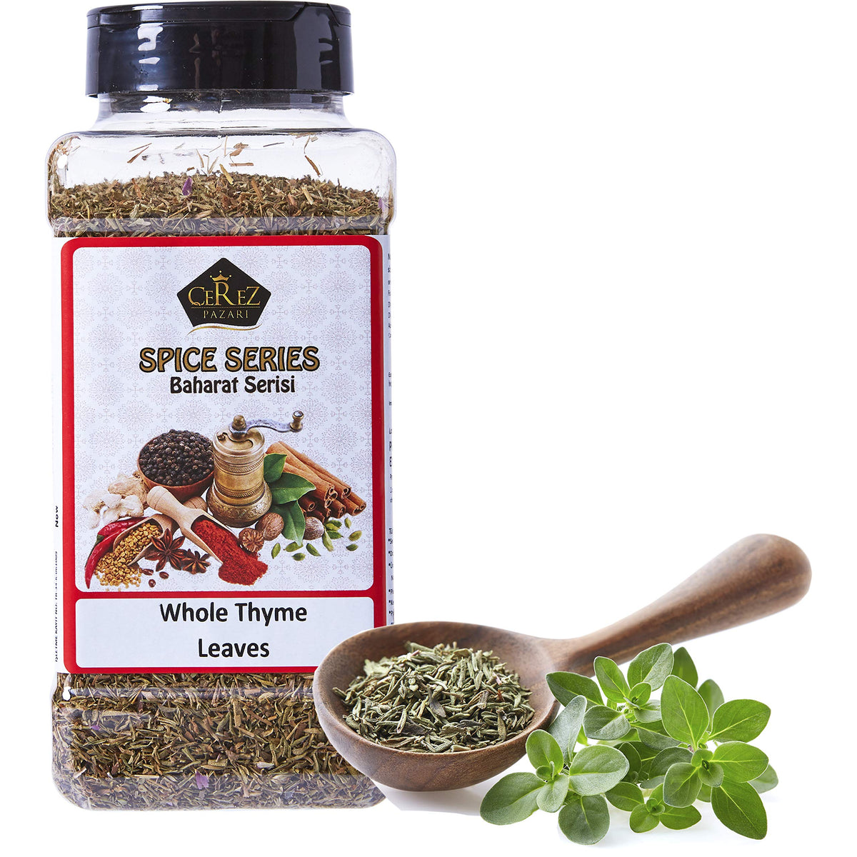Cerez Pazari dried thyme leaves pack highlights premium flavor for Mediterranean cooking