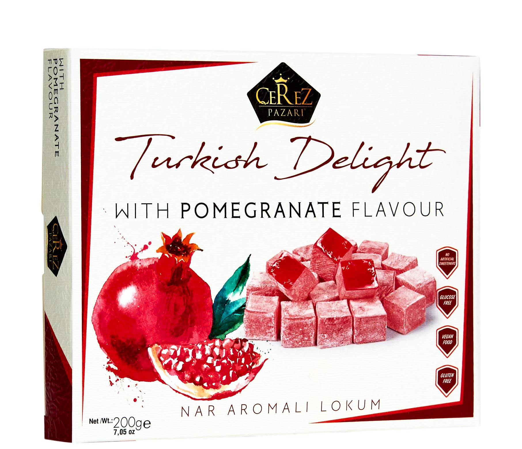 Freshly made Turkish Delight in a clean production facility by Cerez Pazari