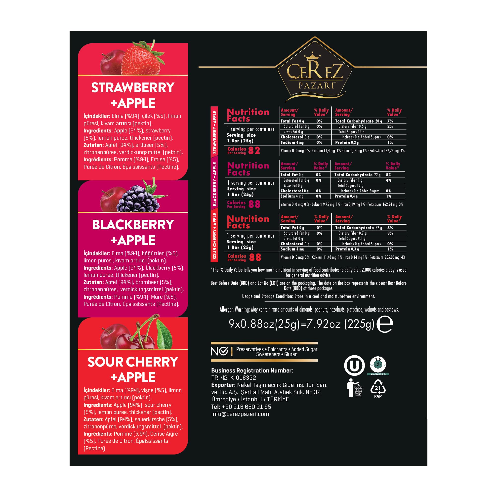 Cerez Pazari fruit leather gluten-free vegan option for inclusive snacking