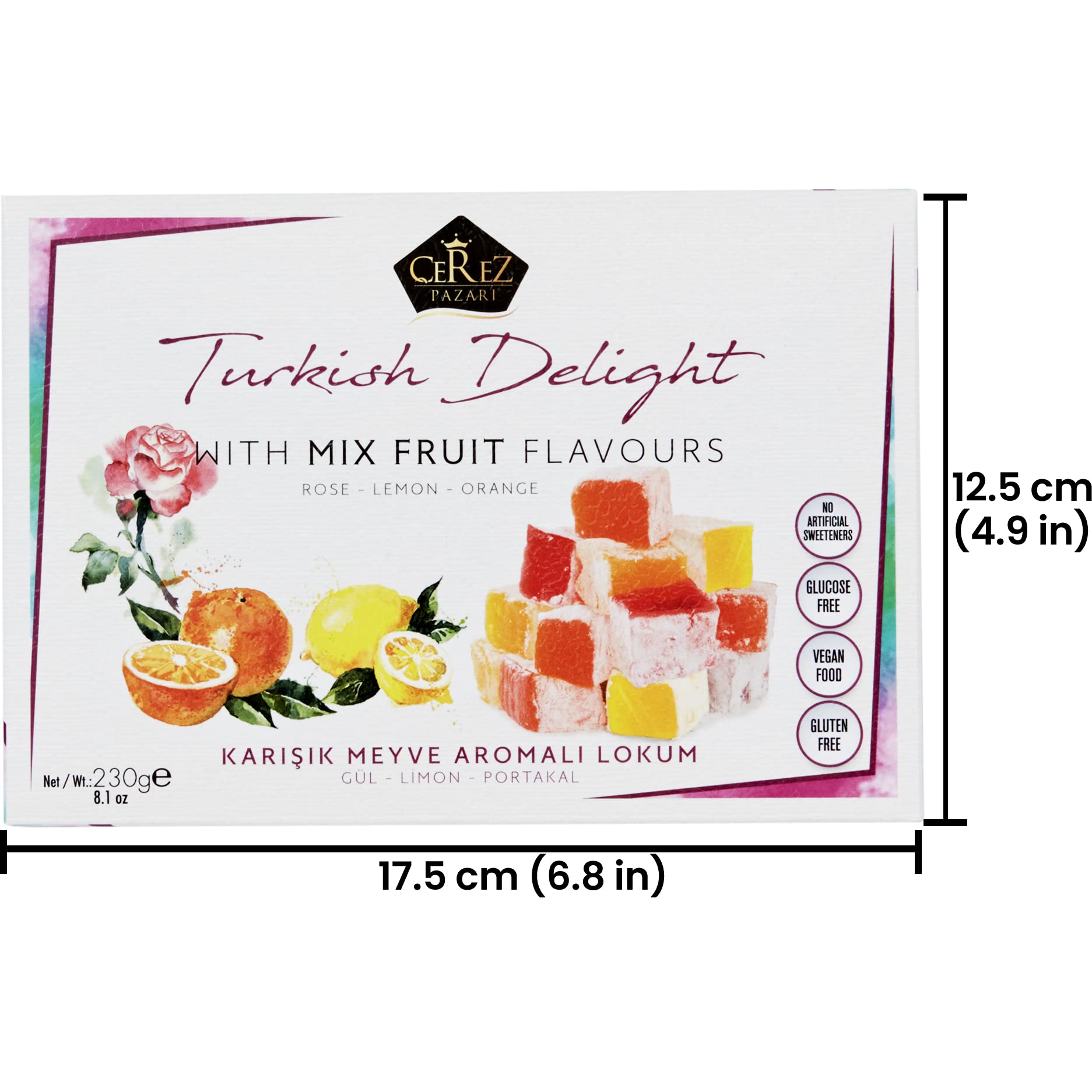 Çerez Pazarı gift box showcases premium Turkish Delight for sharing.