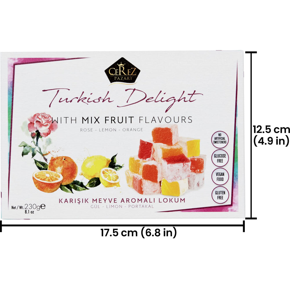 Çerez Pazarı gift box showcases premium Turkish Delight for sharing.