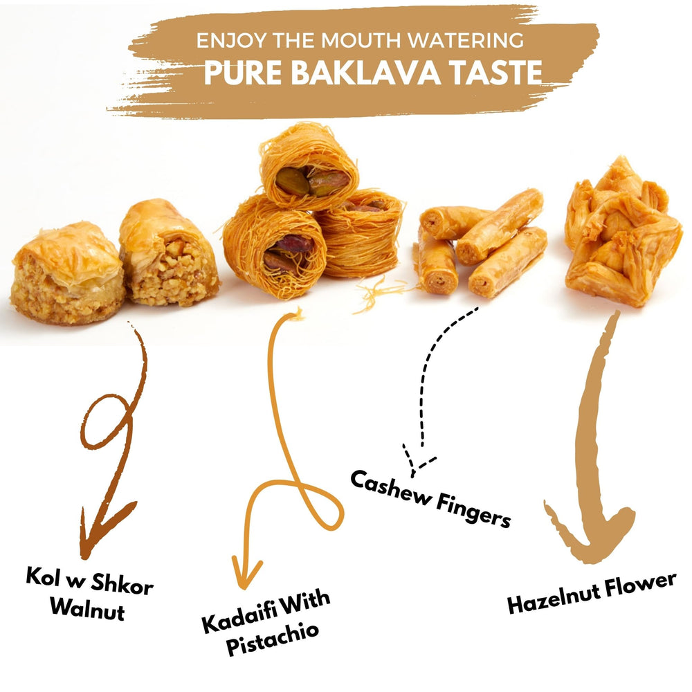 Cerez Pazari hazelnut flower baklava offers delicate crunch and aromatic nuttiness