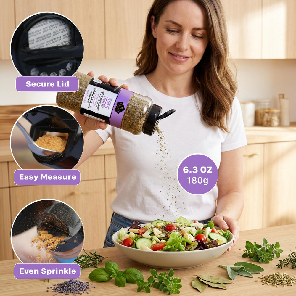 Cerez Pazari Herbs de Provence on grilled meat enhances savory notes.