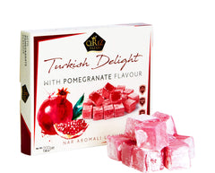 Cerez Pazari pomegranate Turkish Delight in 200g gift box, ideal for gifting
