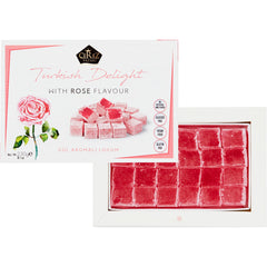 Çerez Pazarı bite-size rose Turkish Delight, soft and chewy texture for easy sharing
