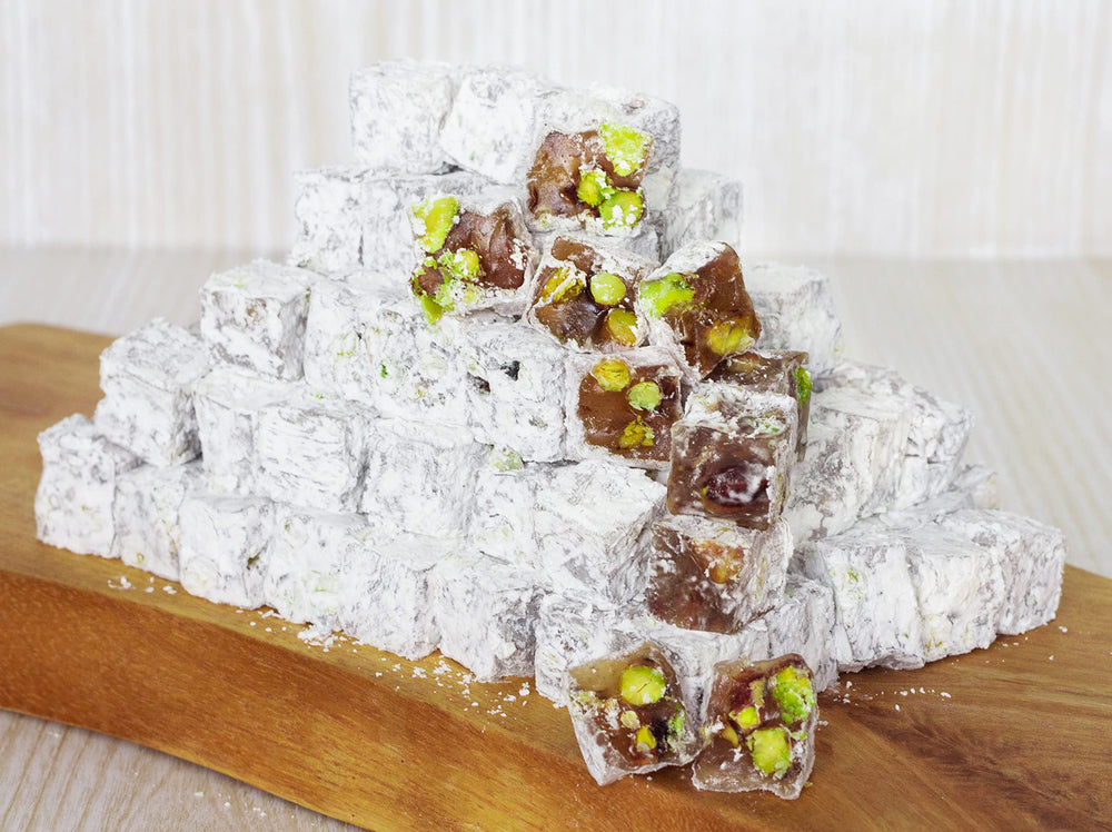 Cerez Pazari Turkish Delight freshly produced in Turkey facility.