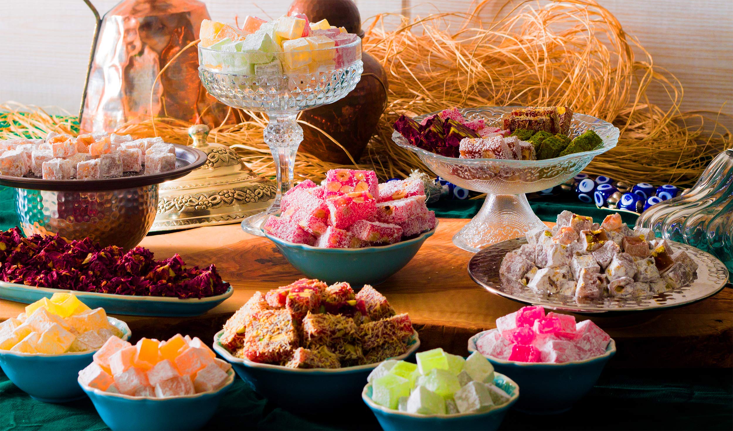 Çerez Pazarı Turkish Delight with no artificial colors, gluten-free and vegan-friendly.
