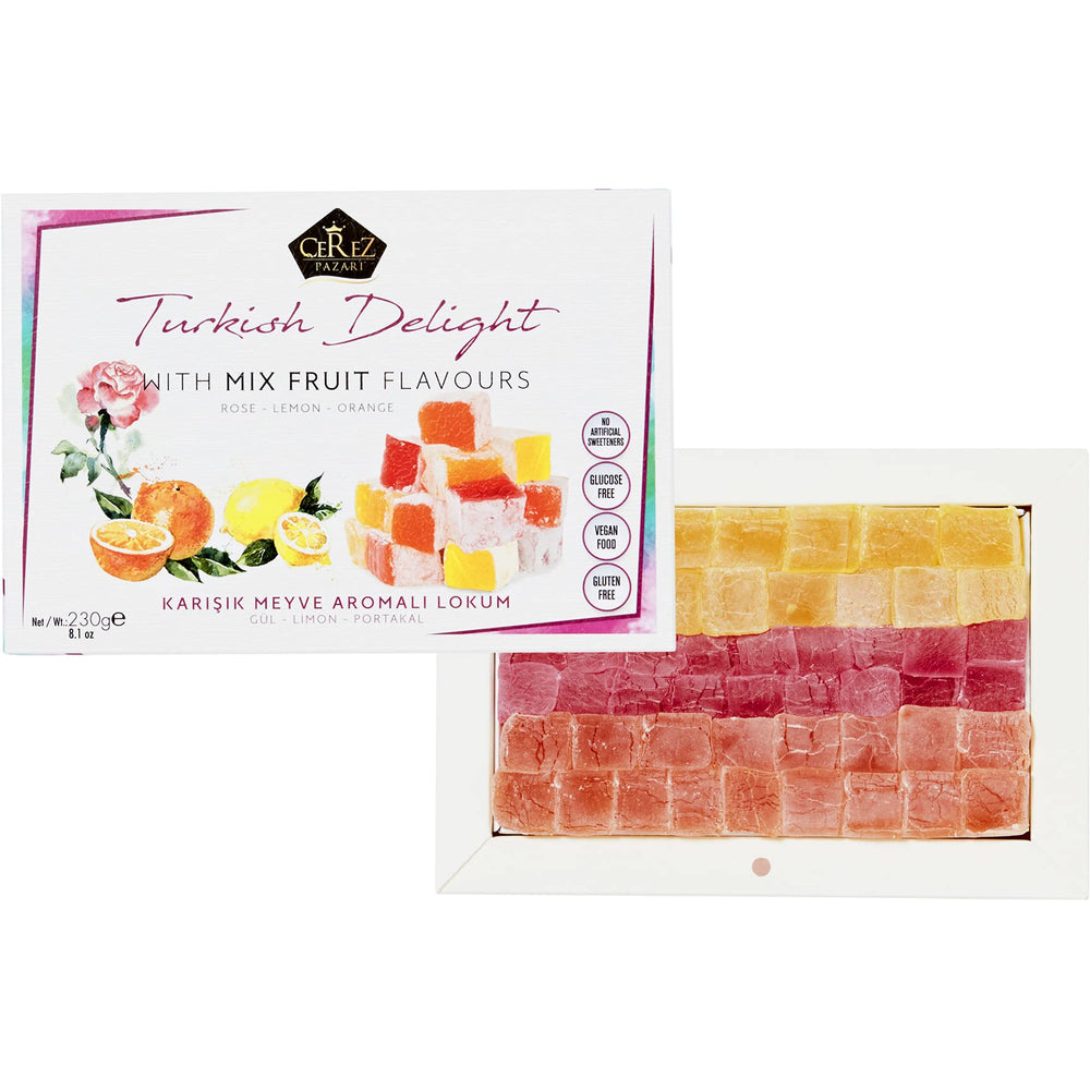 Çerez Pazarı Turkish Delight orange flavour offers a zesty bite.