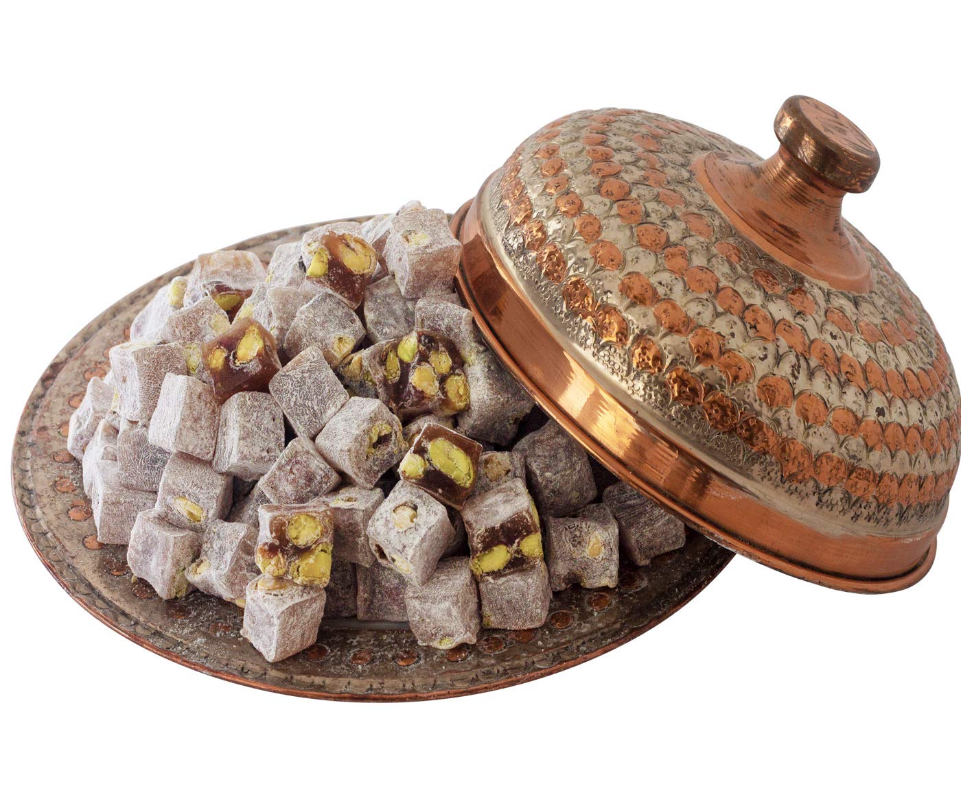 Çerez Pazarı Turkish Delight slices displayed in packaging.
