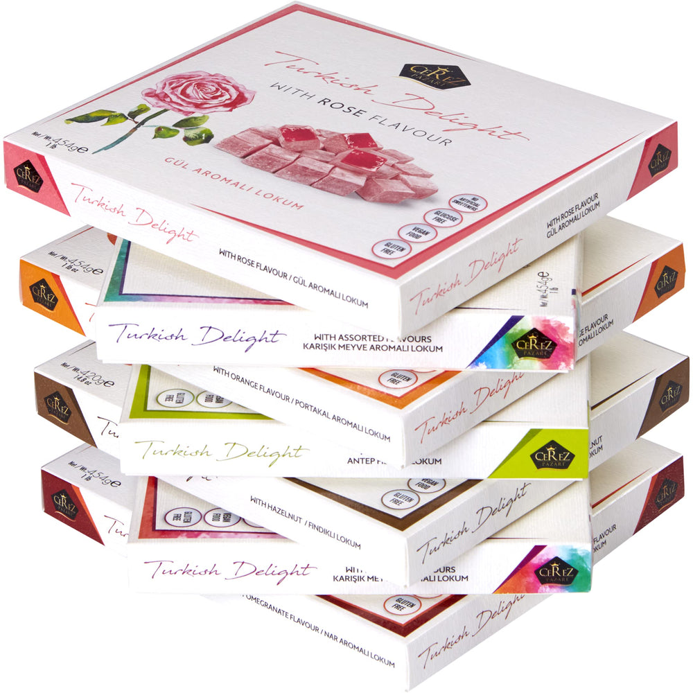 Cerez Pazari Turkish Delight vegan and halal-friendly confection.