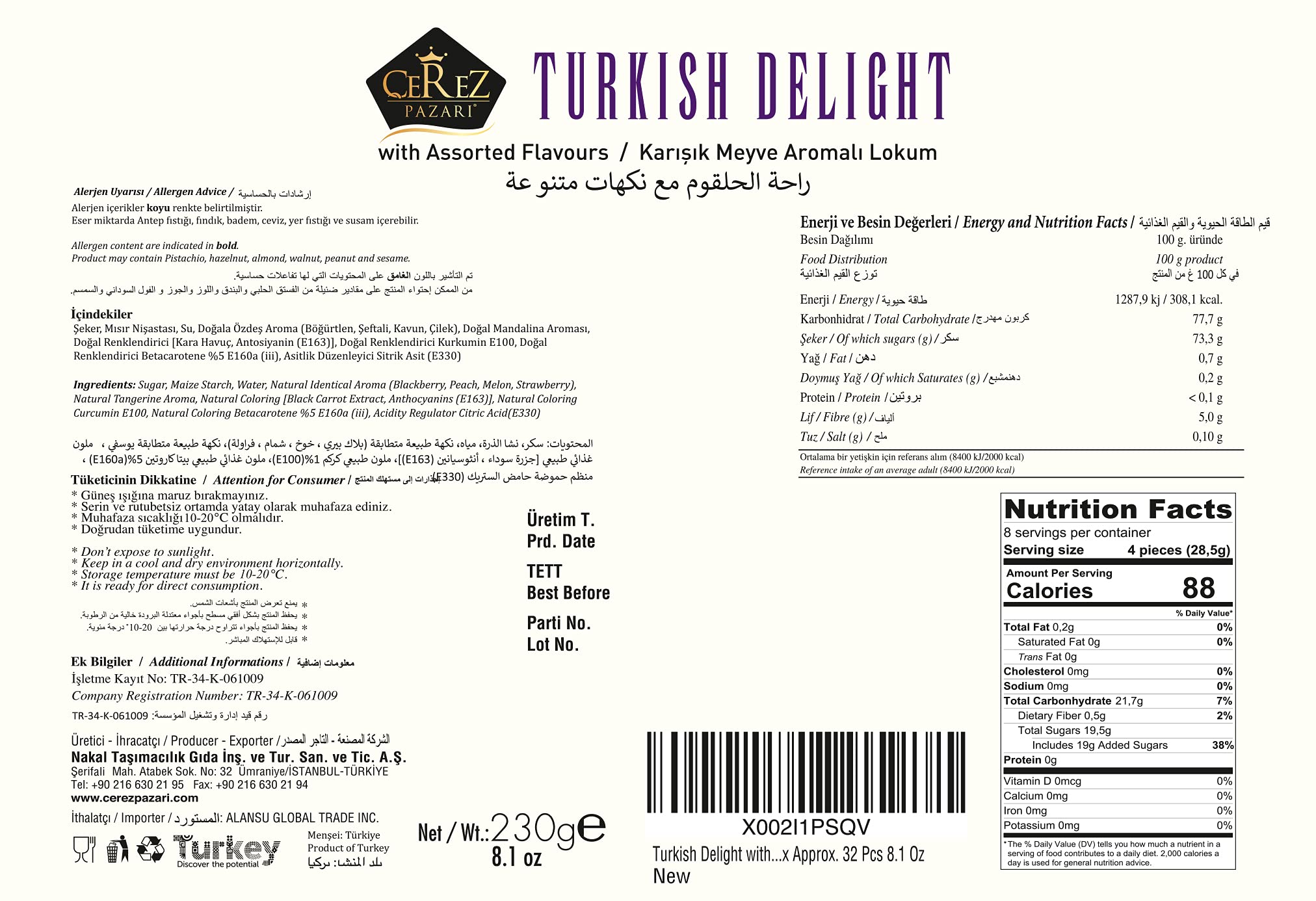 Çerez Pazarı mixed closeup highlights soft, chewy lokum textures