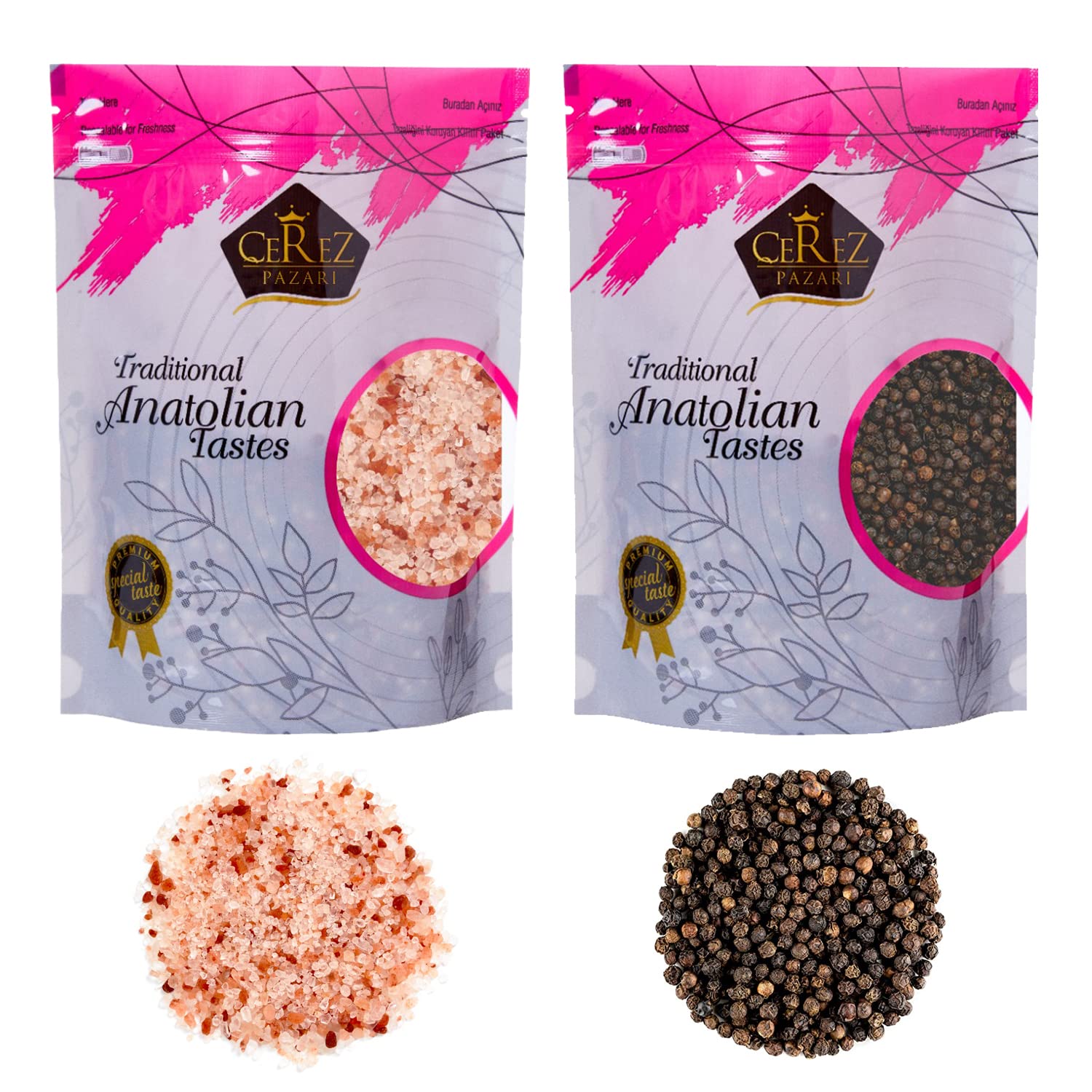 Çerez Pazarı whole peppercorns for fresh grinding and bold flavor.
