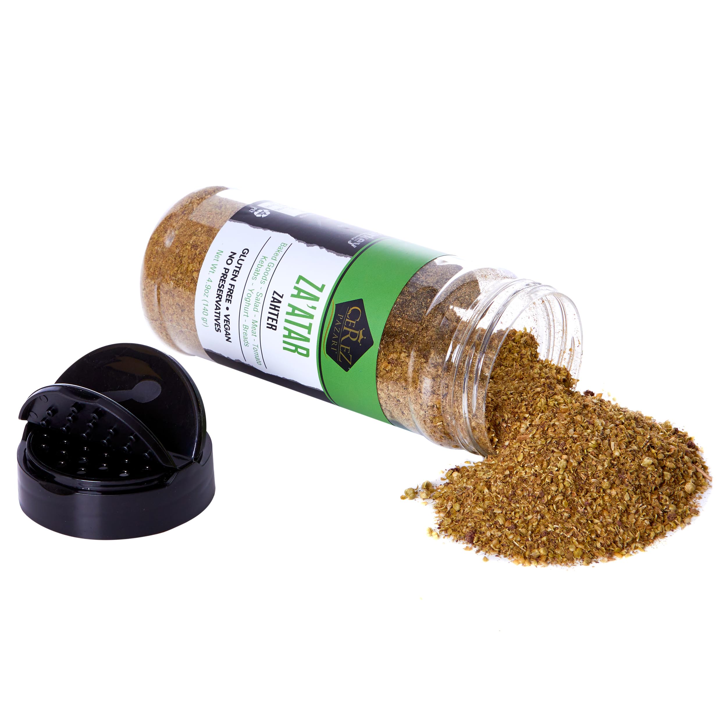 Çerez Pazarı Zaatar on flatbread adds herby Mediterranean flavor