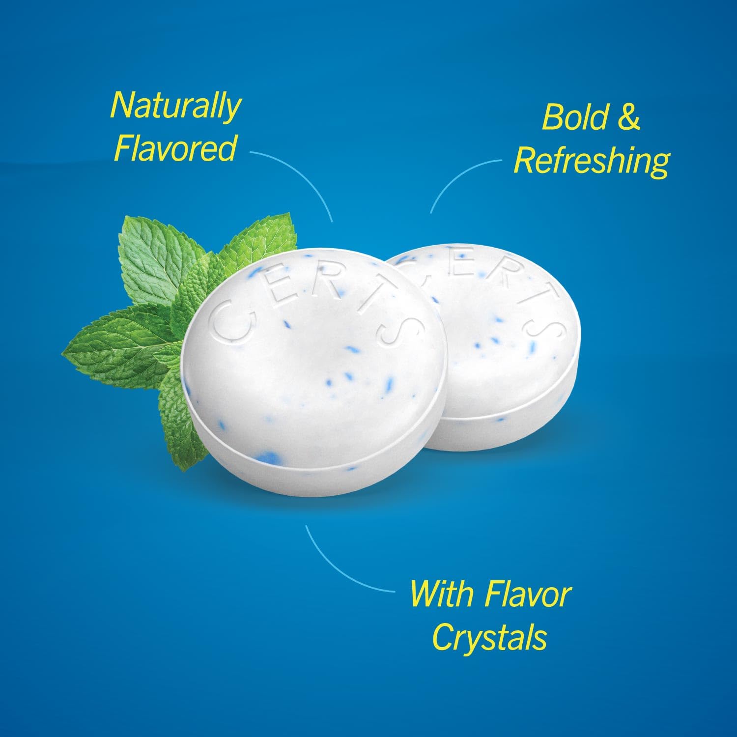 Certs Mints after-meal moment shows a confident breath in seconds
