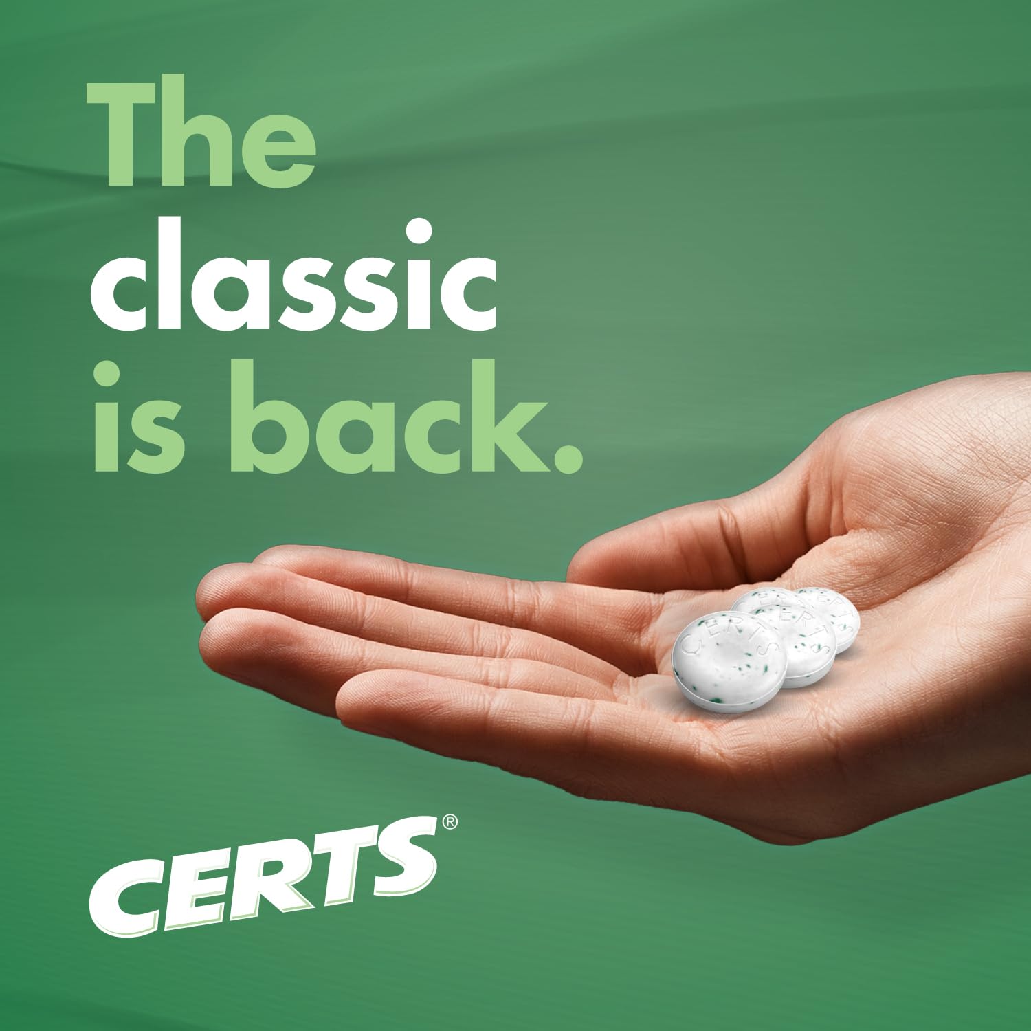Certs brand logo on packaging evokes nostalgia and trusted freshness