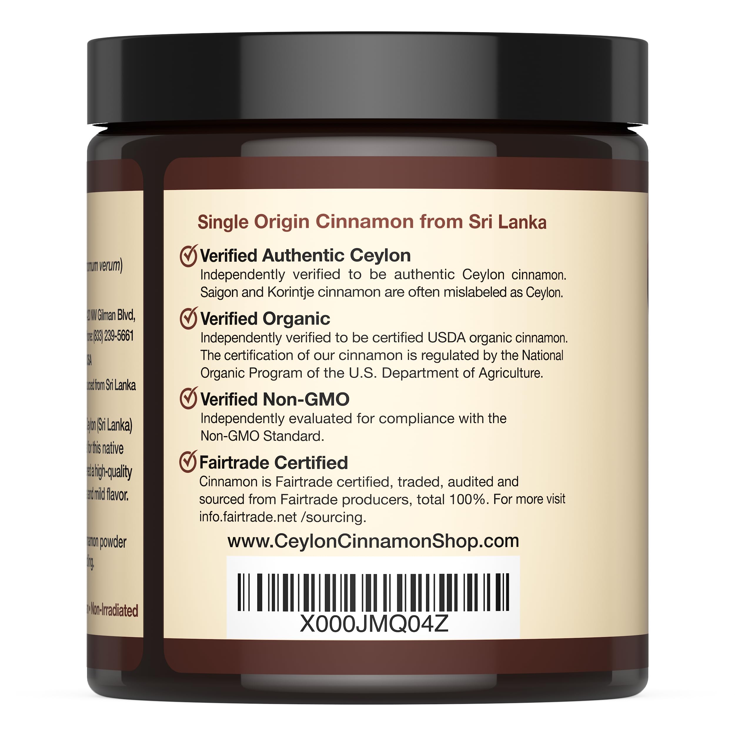 Ceylon Cinnamon Shop powder pours smoothly into smoothies for quick flavor boosts.