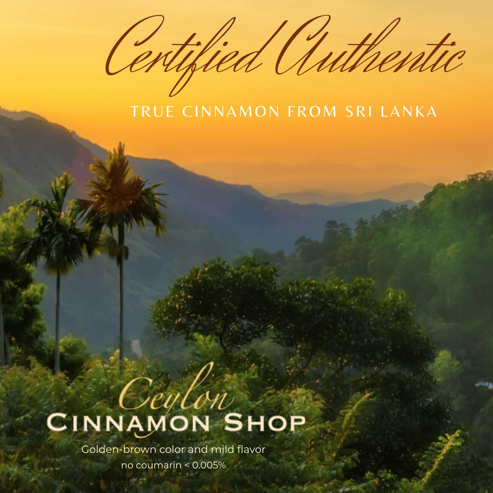Ceylon Cinnamon Shop Organic Powder with USDA Organic certification and non-GMO verification.