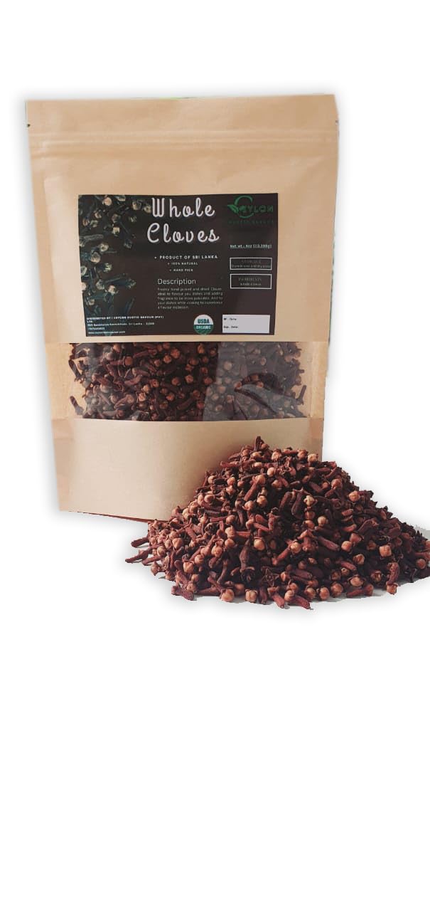 Ceylon Rustic Savour ground cloves jar highlighting aromatic spice for baking and beverages.