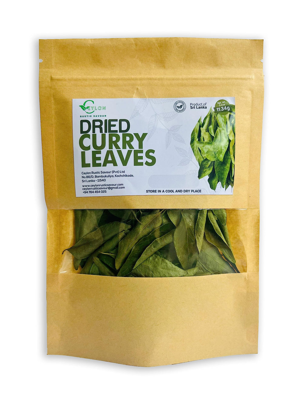 Ceylon Rustic Savour non-GMO vegan gluten-free curry leaves