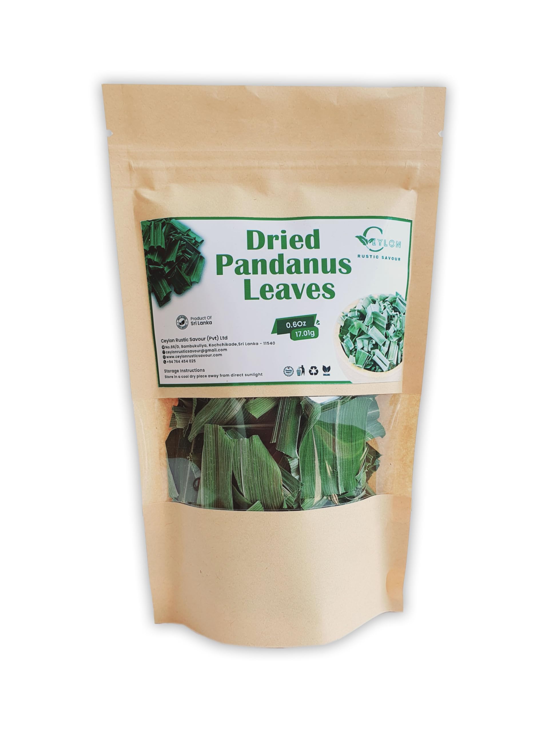 Ceylon Rustic Savour pandan leaves aroma for desserts and tea infusion
