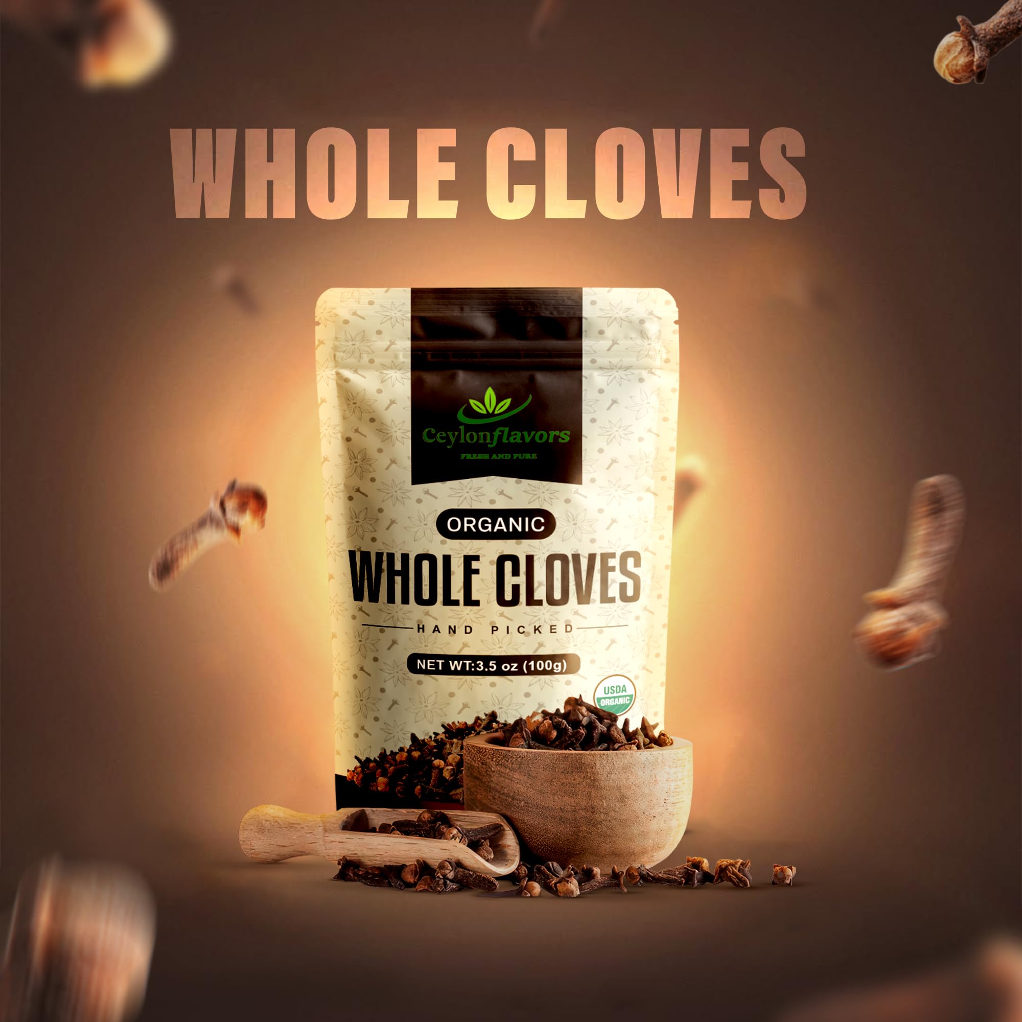 Ceylon Flavors Whole cloves in a bowl highlight intense fragrance.