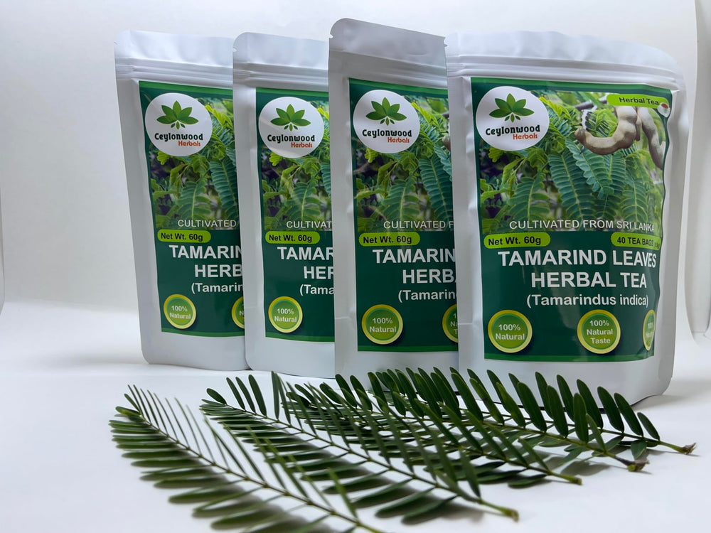 Warm cup of Ceylonwood Tamarind Leaves Tea with earthy flavor and soothing aroma