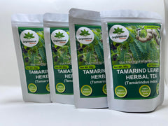 Ceylonwood Herbals tamarind leaves close-up showing natural texture for a pure infusion