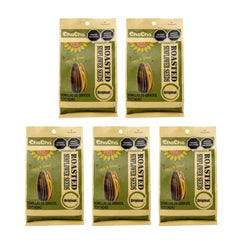 ChaCha natural roasted sunflower seeds three-pack in hand.