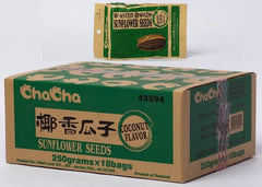 ChaCha roasted seeds with coconut twist offer satisfying crunch for movie nights.