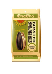 ChaCha All Nature sunflower seeds package view, premium snacking option.