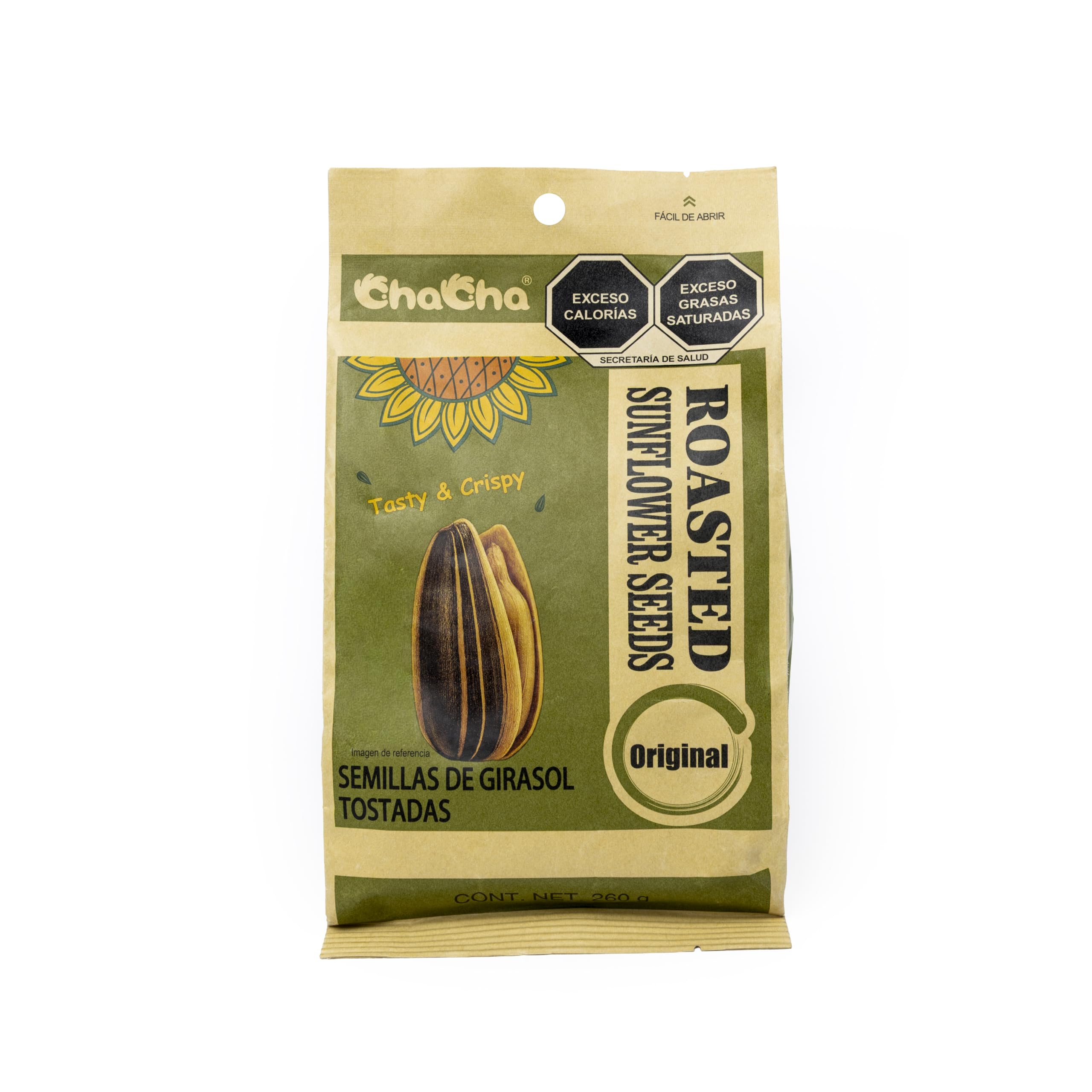 ChaCha sunflower seeds in bowl ideal for quick snacks.