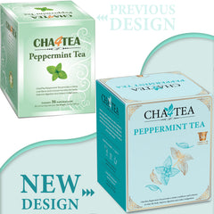 Cha4TEA peppermint tea pods closeup showing sealed freshness for aroma-rich cups.