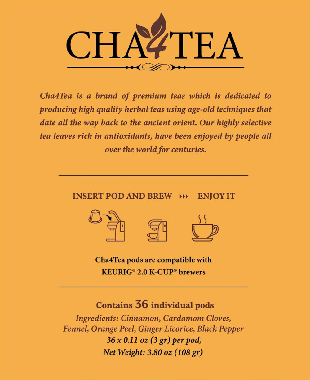 Cha4TEA pod in cup brewing, convenient for any time of day.