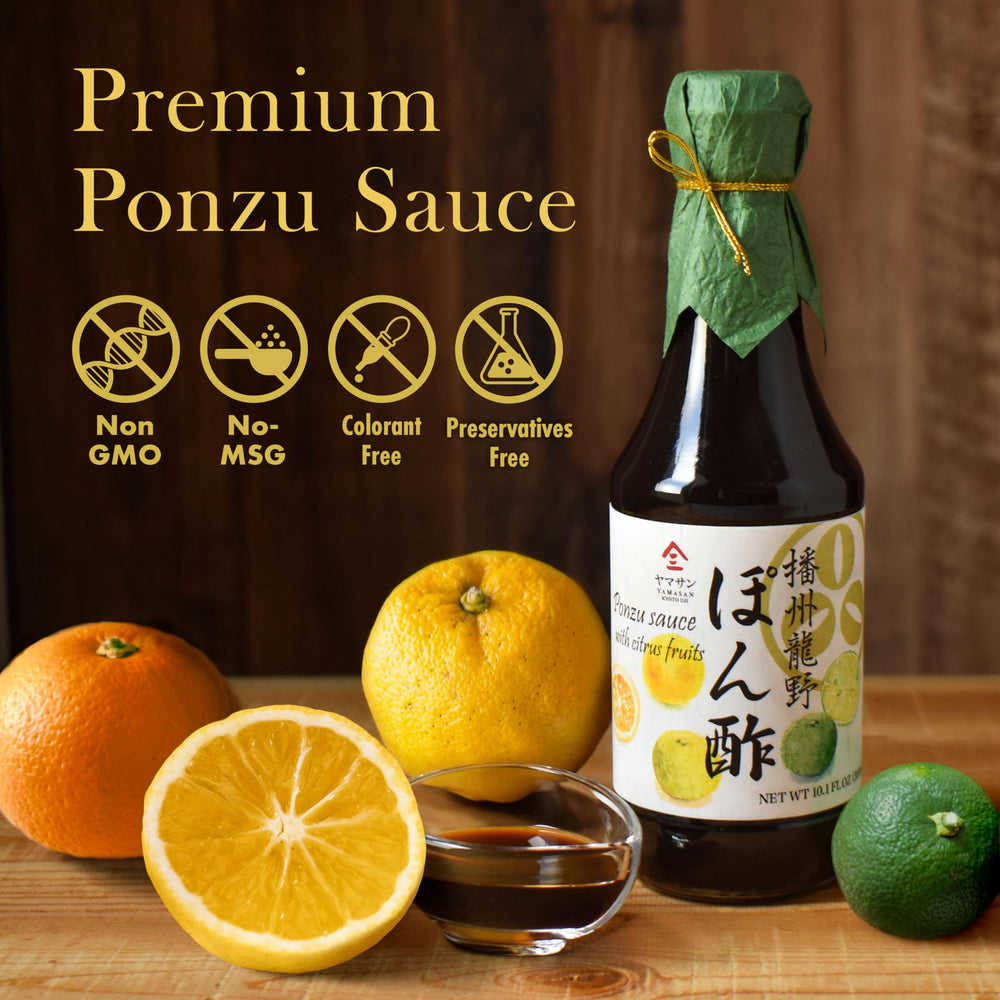 Chaganju Ponzu Sauce citrus ingredients with yuzu and sudachi notes.