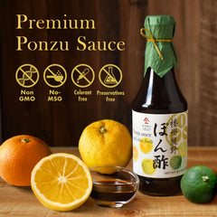 Chaganju Ponzu Sauce citrus ingredients with yuzu and sudachi notes.