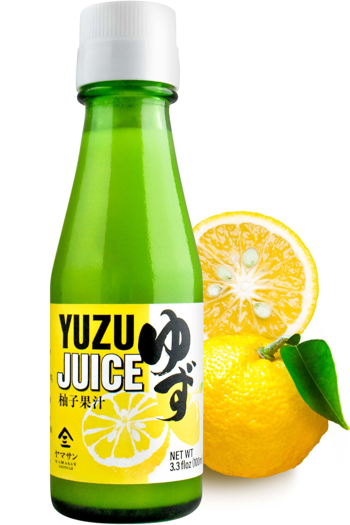 Chaganju Yuzu juice bottle showcases pure citrus flavor in a convenient 100 ml bottle.