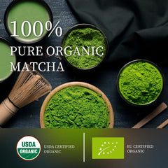 Chaism matcha powder in a bowl showing vibrant green color and smooth texture