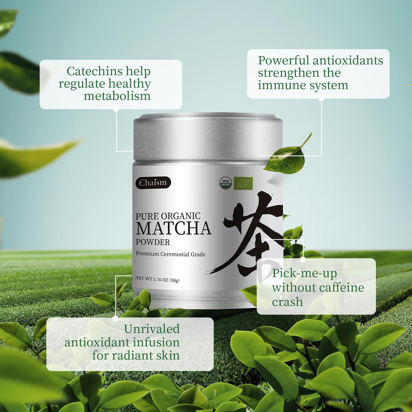 Chaism traditional matcha preparation scene for a ceremonial moment
